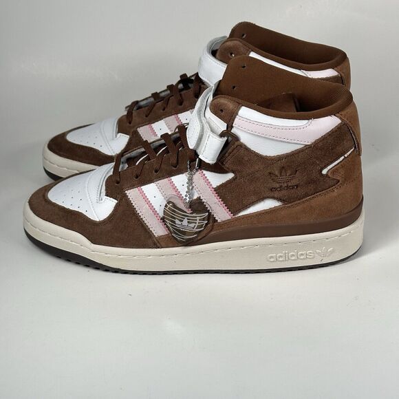 Adidas Shoes Forum Mid Brown Pink Mens Size 10 Chocolate Strawberry GY6802 - Picture 5 of 11